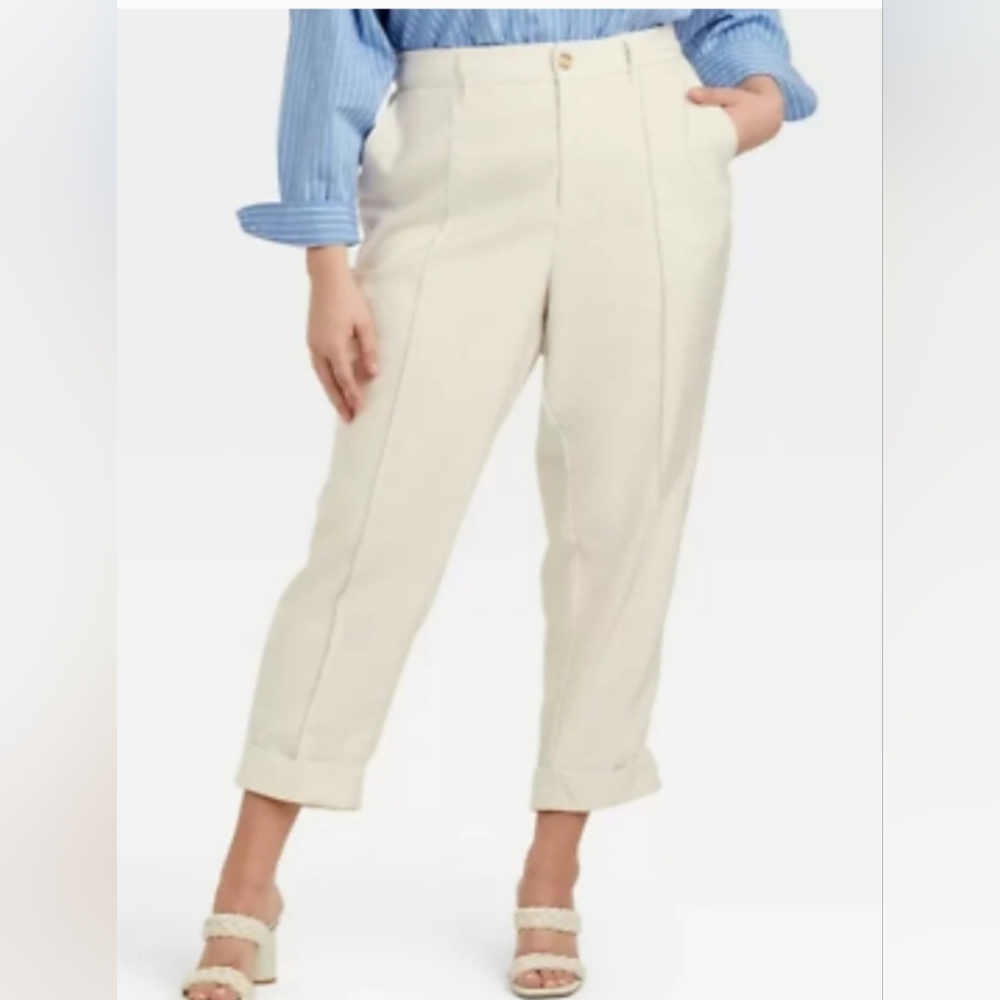 Nwt high rise slim straight leg ankle pants
